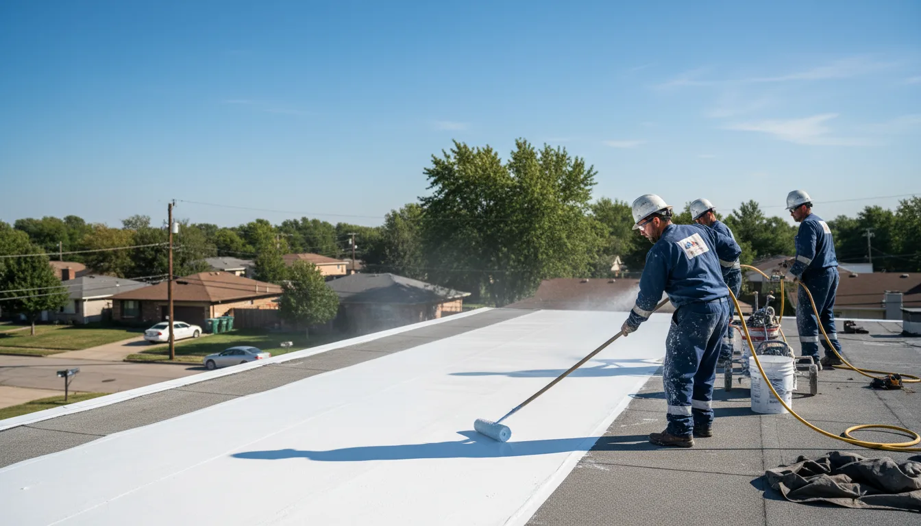 Commercial roof coating in Fleming, OH near me